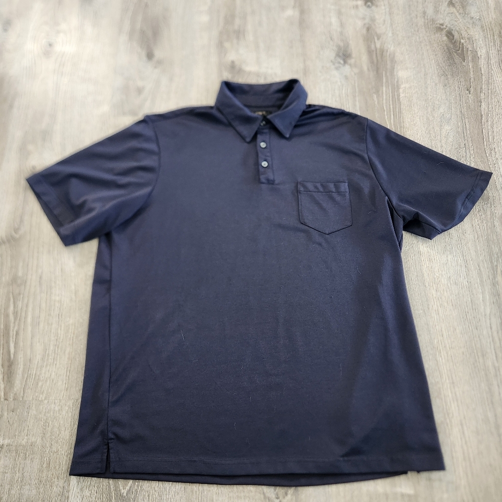 Axist City Dressing Short Sleeve Black Polo Golf‎ Shirt Mens Size XXL 2XL